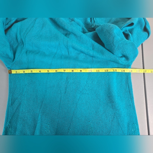 Lilly Pulitzer Tatum Cardigan Sweater Aqua Size Small - Picture 11 of 15